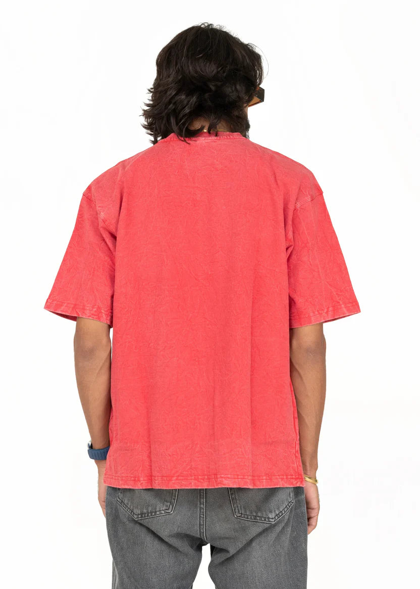 Why Rush Acid Wash Oversized T-Shirt
