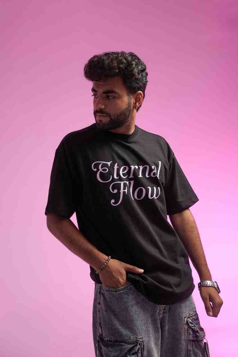 Eternal Flow – Cosmic Waterfall Oversized Tee