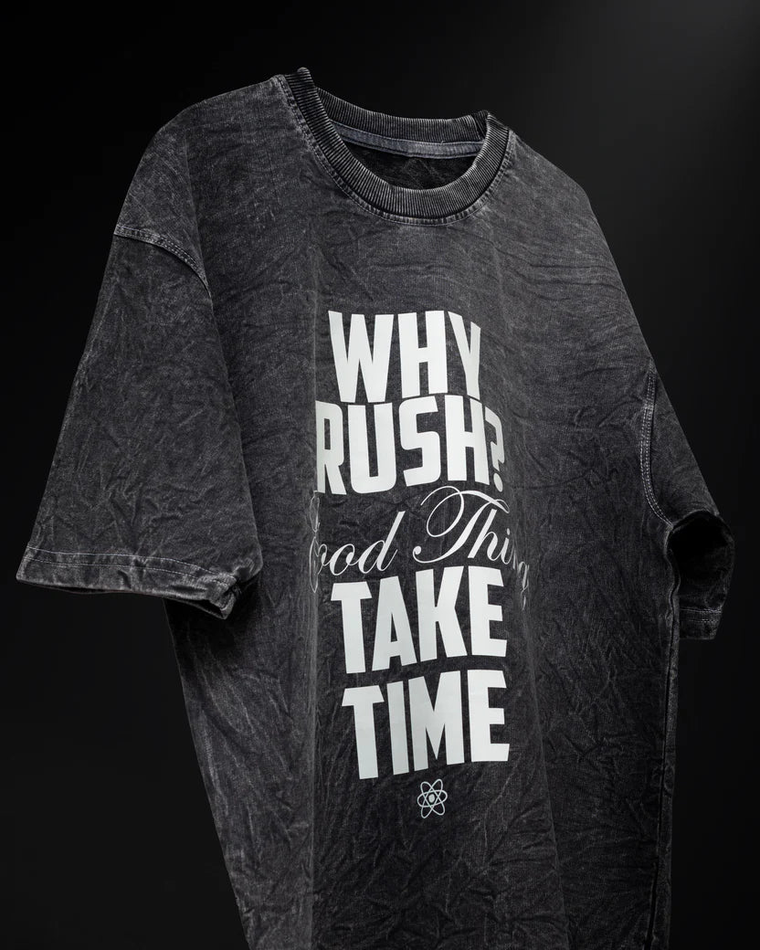 Why Rush Acid Wash Oversized T-Shirt