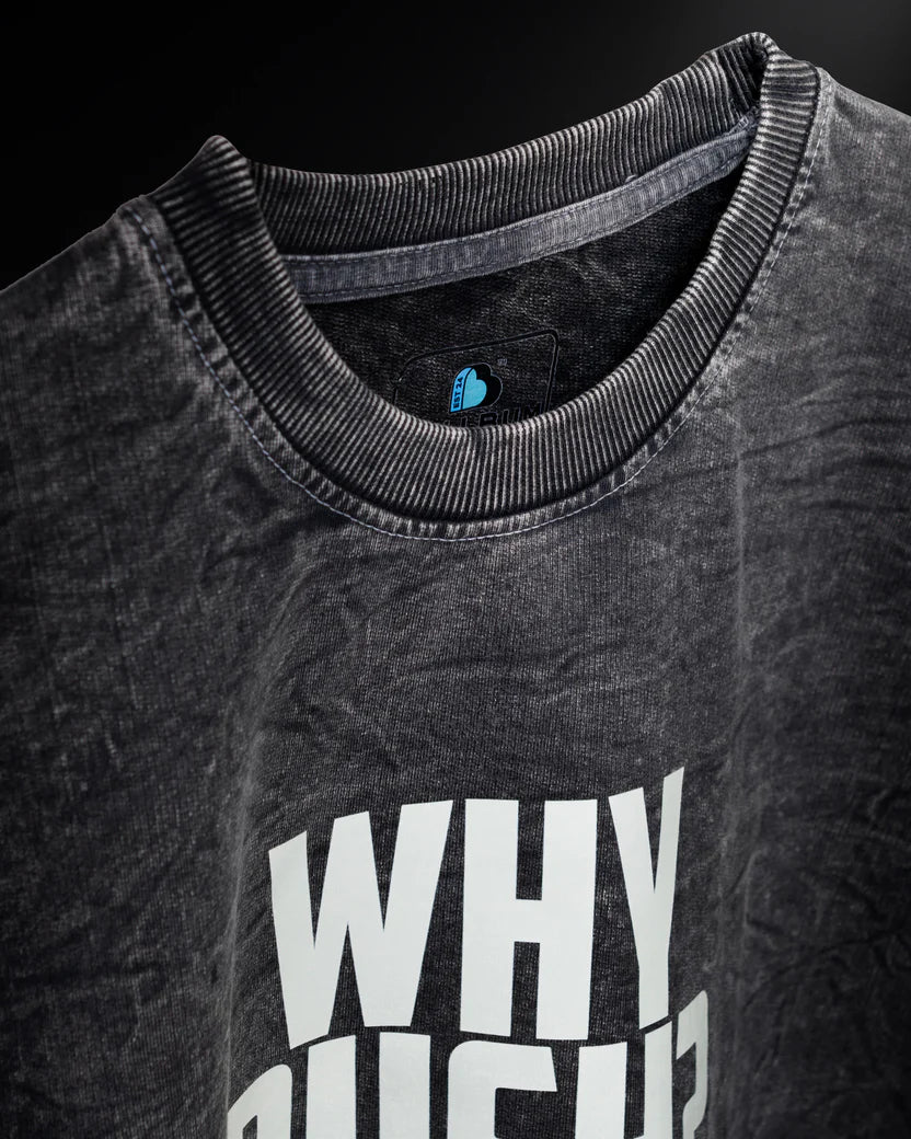 Why Rush Acid Wash Oversized T-Shirt