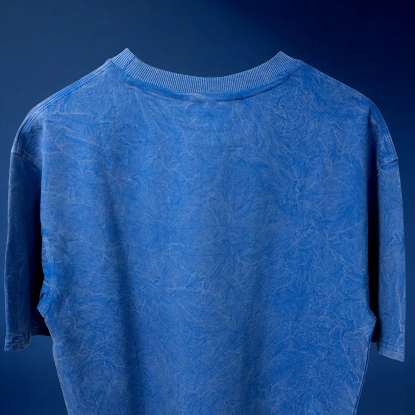 Bellbum Cherries Oversized T-Shirt Blue 240 GSM Cotton