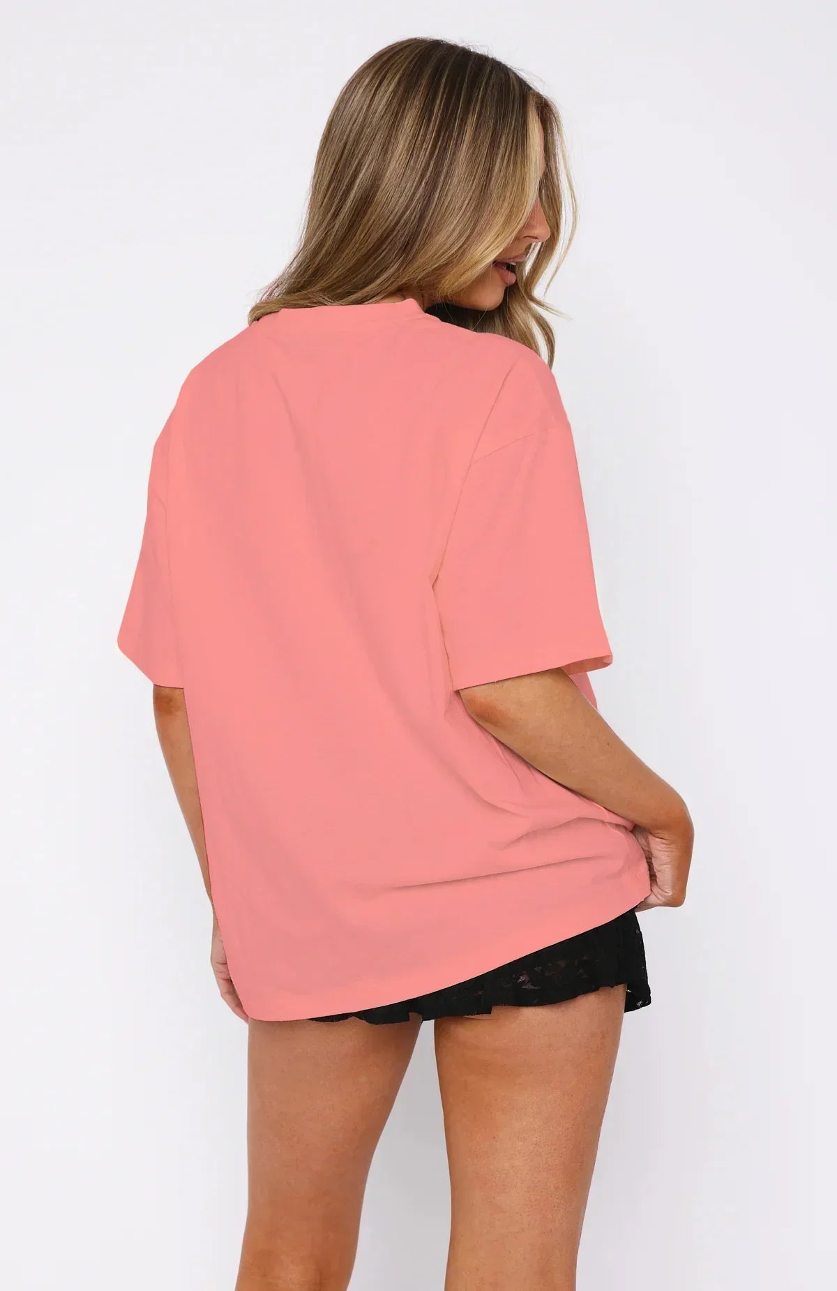 Overworked & Underf*cked Slogan Oversized Tee | Beige Unisex Cotton Streetwear